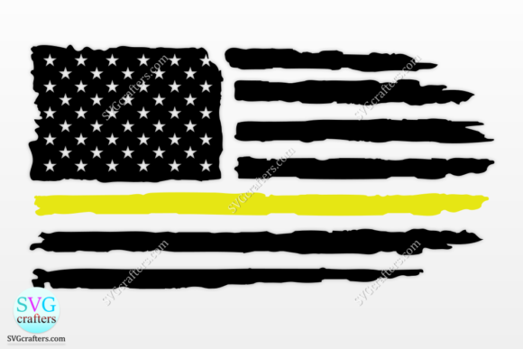 American Distressed Flag Dispatcher Graphics for Crafts