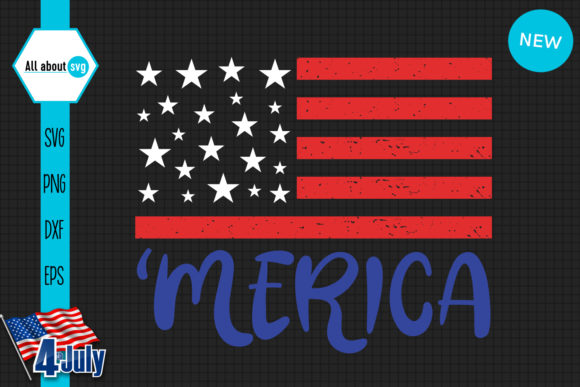 American Flag 4th July Graphics & Crafts