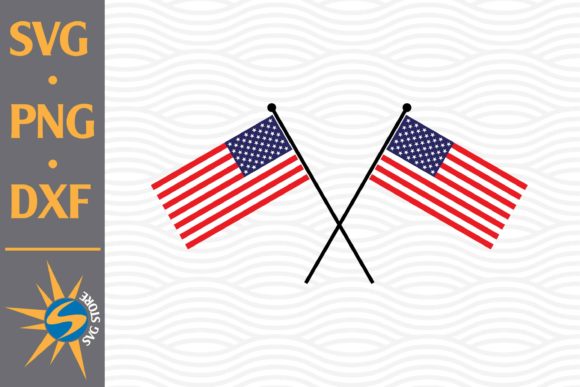 American Flag Crossed: Graphics and Crafts in Action
