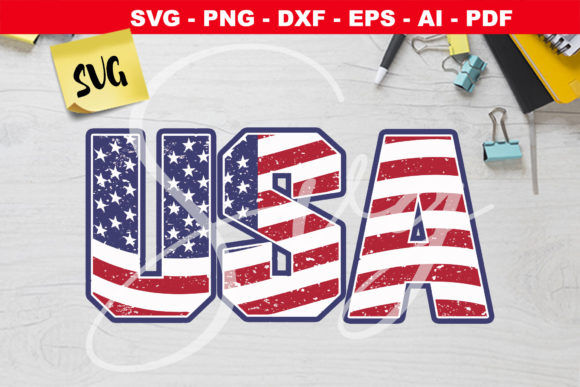 American Flag USA Grunge Graphics