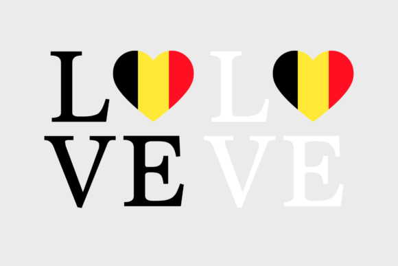 Belgium Flag, Love Belgium, SVG PNG