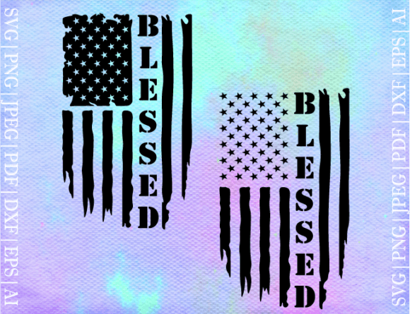 Blessed Flag SVG: Graphics for Crafts and Branding