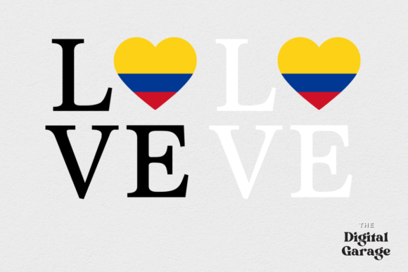 Colombia Flag, Love Colombia, SVG PNG