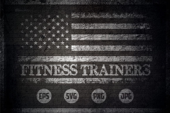Fitness Trainers - USA Flag Graphics and Crafts