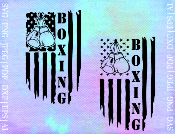Flag Boxing SVG: Graphics for Crafts