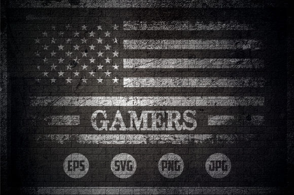 Gamers - USA Flag Graphics and Crafts