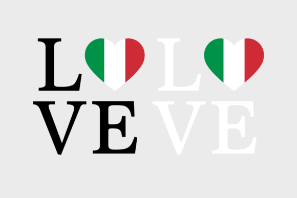 Italy Flag, Love Italy, SVG PNG