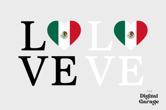 Mexico Flag, Love Mexico, SVG PNG
