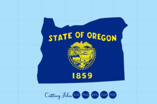 Oregon State with Flag Background Graphics