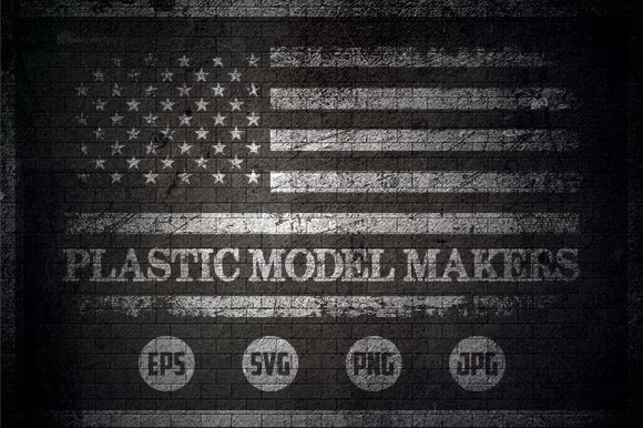 Plastic Model Makers - USA Flag: Graphics for Crafts and Content
