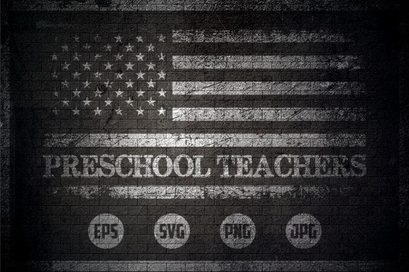 Preschool Teachers - USA Flag Graphics and Crafts