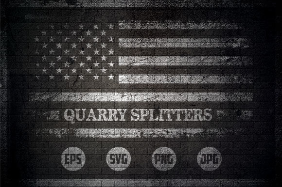 Quarry Splitters - USA Flag Graphics and Crafts