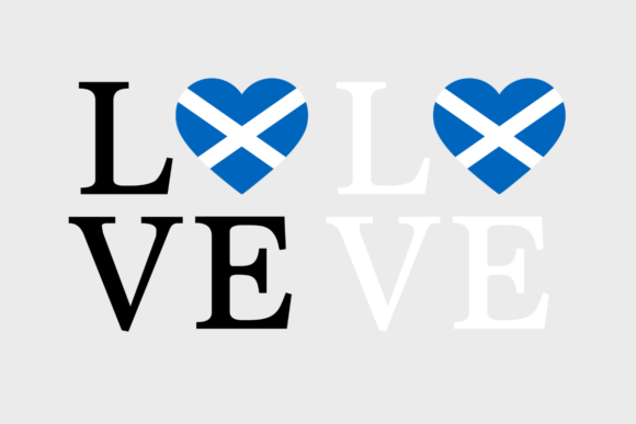 Scotland Flag, Love Scotland, SVG PNG