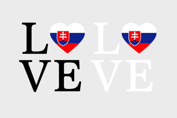 Slovakia Flag, Love Slovakia, SVG PNG