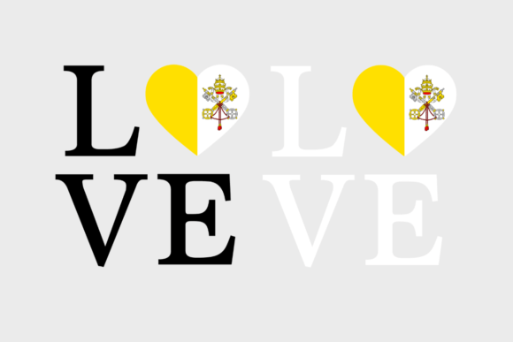 Vatican City Flag, Love Vatican City, Graphics